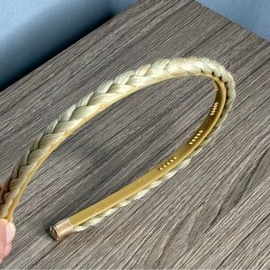 🐼 3/$25 Braided Blonde Faux Hair Headband